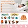 Weewooday Stick-On Fever Cartoon Stickers Forehead Fever Kids Cartoon Stickers Temperature Fever Patch For Kids Baby Adults Home Office Supplies (Cute Style)