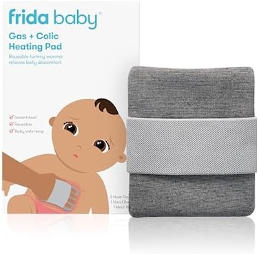 Frida Baby Gas + Colic Heating Pad For Natural Belly Relief, Gentle Heat To Relax + Soothe Bellies, Instant Tummy Warmer, Soothe Colic Discomfort