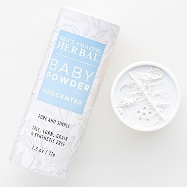 Ora's Amazing Herbal (1 Pak, Unscented) - Talc-Free Grain-Free Gluten-Free Corn-Free Baby Powder, Unscented, 70ml