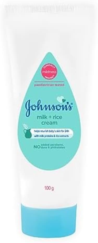 Johnson's &amp; Baby Milk And Rice Baby Cream 100G