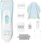 Baby Hair Clippers, Ceramic Blade Electric Kids Hair Trimmer, Ultra-Quiet 2.0 Haircut, Ipx7 Water-Proof Haircut Kit For Kids Infants. Rechargeable, Cordless, Long Battery Life. (Light Blue)