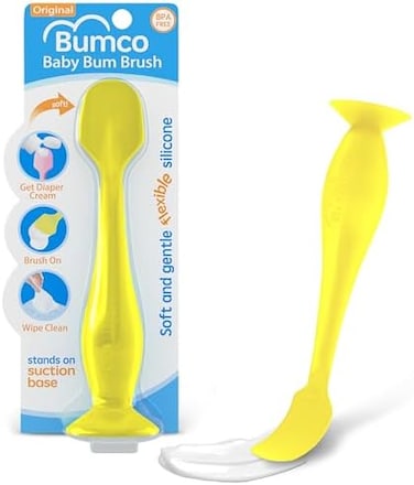 Yellow Babybum Nappy Cream - Soft Silicone Nappy Cream Applicator