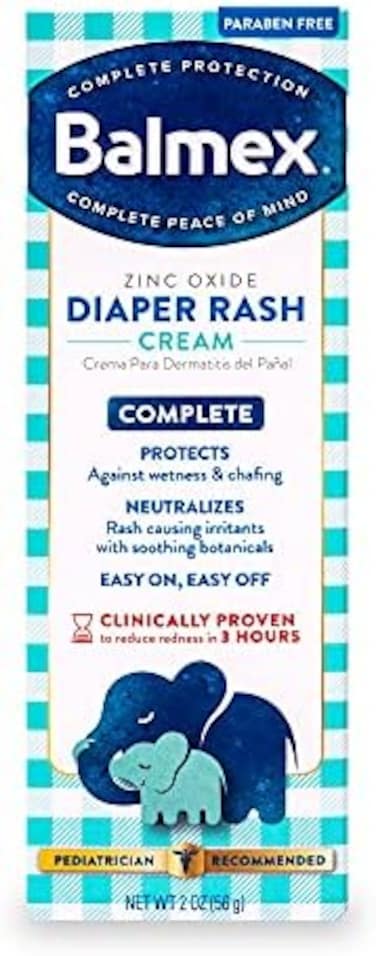 Complete Zinc Oxide Protection Diaper Rash Cream, 2 Oz