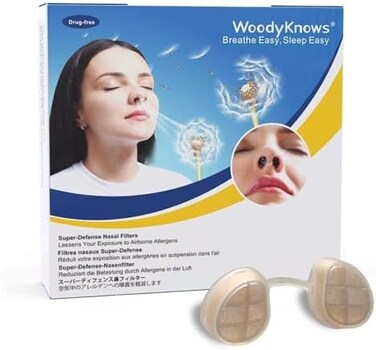 Woodyknows Super-Defense Nasal Filters (Round, Combined Trial Pack, 4 Pack)