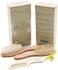 Wooden Baby Hair Brush And Comb Set (4-Piece) For Newborns And Toddlers, Ideal For Baby Cradle Cap, Wood Bristles Baby Massage And Scalp Brush, Perfect For Baby Registry Gift Set