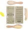 Wooden Baby Hair Brush And Comb Set (4-Piece) For Newborns And Toddlers, Ideal For Baby Cradle Cap, Wood Bristles Baby Massage And Scalp Brush, Perfect For Baby Registry Gift Set