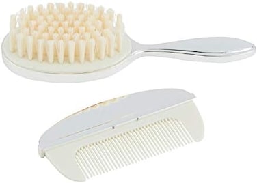 Silver-Plated Keepsake Brush + Comb Set