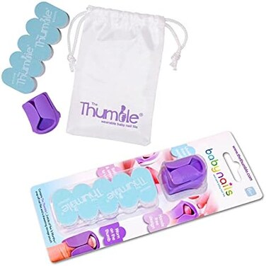 Thumble Baby Nails - The Wearable Baby Nail File I 6 Months+ Pack - Baby Nail Care Set (6 Months+)