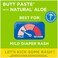 Boudreaux's Butt Paste With Natural* Aloe Diaper Rash Cream, Ointment For Baby, 4 Oz Tube, 2 Pack
