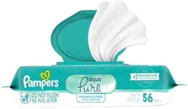 Pampers Aqua Pure Sensitive Baby Wipes Pop-Top 56 Count