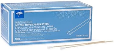 أداة توزيع المكياج برأس قطنية معقمة من ميدلاين Mds202000، 6 بوصات (عبوة من 2000 قطعة)