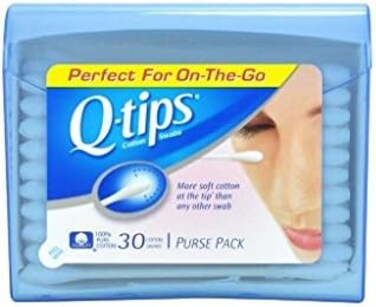Q, Tips Cotton Swabs, 30 Ct, Travel Size Purse Ct (Quantity Of 5)