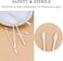 Cotton Swabs - Individually Wrapped Double Tipped Paper Sticks For Ear, Make-Up, 100 Count (White, Round/Pointed End)