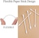 Cotton Swabs - Individually Wrapped Double Tipped Paper Sticks For Ear, Make-Up, 100 Count (White, Round/Pointed End)