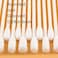 400Pcs Anti-Bacterial Cotton Swabs For Infant Baby/Kid/Adult, Round&amp;Spiral Head Qtip For Baby Ear Nose Clean, 100% Cotton Double Tipped Paper Sticks Multipurpose Cotton Buds Cleaning Sterile Sticks
