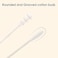 400Pcs Anti-Bacterial Cotton Swabs For Infant Baby/Kid/Adult, Round&amp;Spiral Head Qtip For Baby Ear Nose Clean, 100% Cotton Double Tipped Paper Sticks Multipurpose Cotton Buds Cleaning Sterile Sticks