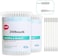400Pcs Anti-Bacterial Cotton Swabs For Infant Baby/Kid/Adult, Round&amp;Spiral Head Qtip For Baby Ear Nose Clean, 100% Cotton Double Tipped Paper Sticks Multipurpose Cotton Buds Cleaning Sterile Sticks