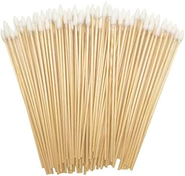 Precision Cotton Swabs With 6'' Long Sticks For Gun Cleaning, Makeup Or Pets