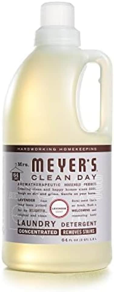 Mrs. Meyer's Clean Day Liquid Laundry Detergent, Biodegradable Formula Infused With Essential Oils, Lavender, 64 Oz (64 Loads)
