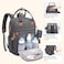 Diaper Bag Backpack, Babbleroo Baby Nappy Changing Bags Multifunction Waterproof Travel Back Pack