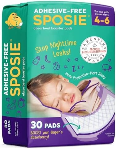 Diaper Booster Pads - Booster Pads - 30 Count - Overnight &amp; Travel Protection