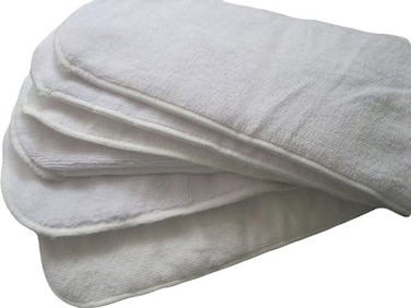 Kawaii Baby 6 Pack 100% Microfiber Inserts For Cloth Diapers ReUSAble Washable Large 14" X 5