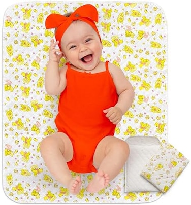 Changing Pad Liners Waterproof,Peva, 80X65Cm Big Size, Safe Material,Waterproof Sheet Protector For