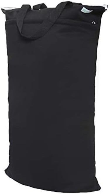 ReUSAble Hanging Wet Dry Cloth Diaper Bag (1 Pack, Black)