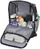Fisher-Price Baby Fisher Price Diaper Bag Backpack With Changing Pad And Stroller Straps, Grey, Large