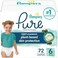 Pampers Pure Protection Diapers - Size 6, 72 Count, Hypoallergenic Premium Disposable Baby Diapers