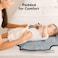 Portable Diaper Changing Pad - Waterproof Travel Changing Mat For Baby, Foldable Baby Diaper Clutch, Detachable Baby Travel Diaper Mat For Diaper Changing Station, Diaper Change Mat (Black Geo)