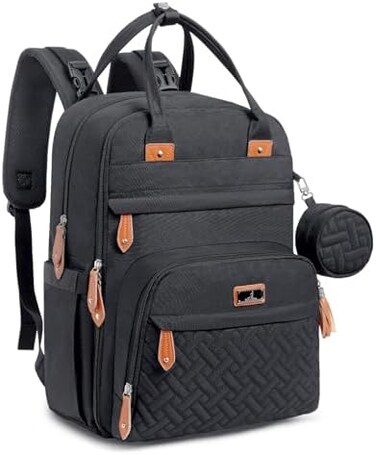 Diaper Bag Backpack, Babbleroo Baby Nappy Changing Bags Multifunction Waterproof Travel Back Pack