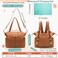 Mominside Diaper Bag Tote Leather Diaper Bag Backpack With 14 Pockets, Baby Registry Search, Large Baby Bag, Changing Pad