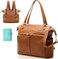 Mominside Diaper Bag Tote Leather Diaper Bag Backpack With 14 Pockets, Baby Registry Search, Large Baby Bag, Changing Pad