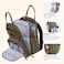 Diaper Bag Backpack, Babbleroo Baby Nappy Changing Bags Multifunction Waterproof Travel Back Pack