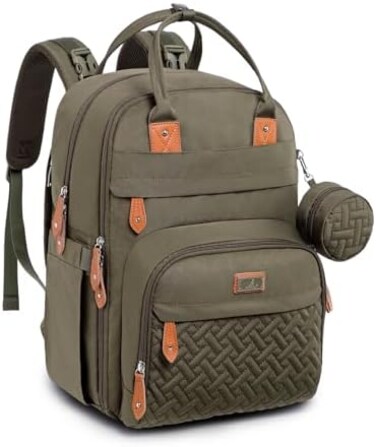 Diaper Bag Backpack, Babbleroo Baby Nappy Changing Bags Multifunction Waterproof Travel Back Pack