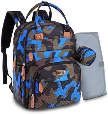 Diaper Bag Backpack, Babbleroo Baby Nappy Changing Bags Multifunction Waterproof Travel Back Pack