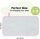 وسادة تغيير الحفاضات المحمولة من Kebabies - سجادة تغيير حفاضات الأطفال المقاومة للماء والقابلة للطي - بساط تغيير حفاضات السفر - وسادات تغيير خفيفة الوزن للطفل (وردي حلو)