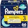 Pampers Diapers Size 3, 66 Count - Swaddlers Overnights Disposable Baby Diapers, Super Pack (Packaging May Vary)