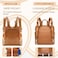 Leather Diaper Bag Backpack By Miss Fong, Backpack Diaper Bag With Changing Pad,Wipes Pouch,Diaper Bag Organizer