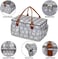 Moteph Extra Large Diaper Caddy, Craft, Toy Organizer With Zip-Top Cover With Waterproof Wet/Dry Bag - Perfect For Baby Shower