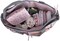 Baby Essentials Diaper Bag Tote 5 Piece Set (Pink/Grey)