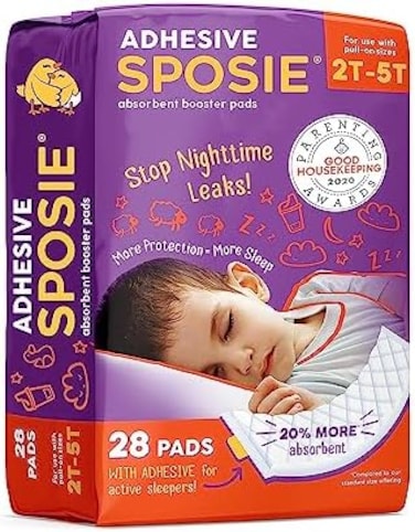 Select Kids Sposie Diaper Booster Pads 2T-5T, 28 Count - Baby Diaper Pads Inserts Overnight, Diaper Liners For Nighttime Diapers, Overnight Diapers