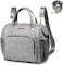 حقيبة حفاضات صغيرة، حقيبة أطفال صغيرة للتسوق والمشي، حقيبة ظهر للأطفال للسفر، رمادي، صغير، 1