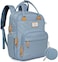 Ruvalino Diaper Backpack Large Diaper Backpack With Multifunctional Baby Bag And Mobile Changing Mat - Pacifier Holder - For Mom And Dad, One Size