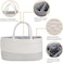 Luxury Little Diaper Caddy Organizer, Extra Large Cotton Rope Nursery Basket, Changing Table Organizer For Baby Diaper Storage, Portable Car Organizer With Removable Divider, Baby Shower Gifts