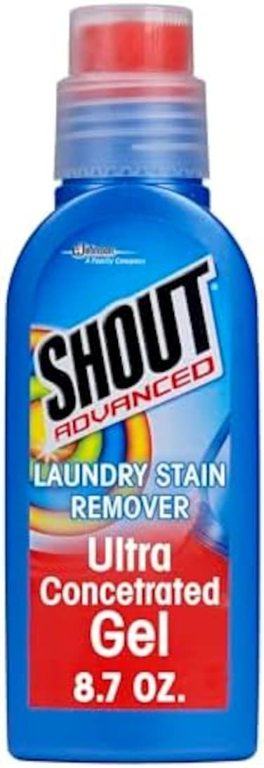 جل مزيل البقع المتطور لغسيل الملابس، جل فائق التركيز مع فرشاة تنظيف مدمجة للبقع العميقة المثبتة، 8.7 أونصة