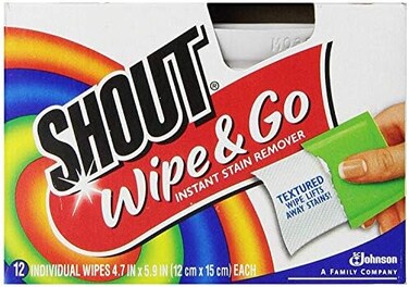 Shout Wipe &amp; Go 12Ct Wipes 4 Pack, Multicolor,12 Count (Pack Of 4)