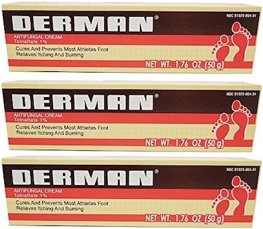 كريم مضاد للفطريات لعلاج قدم الرياضي 1.76 أوقية. (3 عبوات)