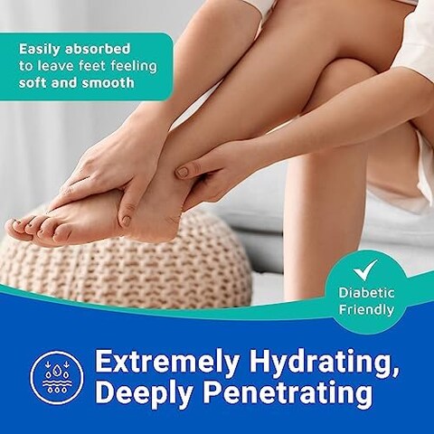 Dermal Therapy 3 Ounce Cracked Heel Treatment - Non Greasy Foot Care Lotion To Repair Dry Feet - Urea Cream Works Wonders On Cracked Heels
